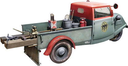 Miniart 1/35 Tempo E400 Railway Maintenance Truck Model Kit with 4 Figures