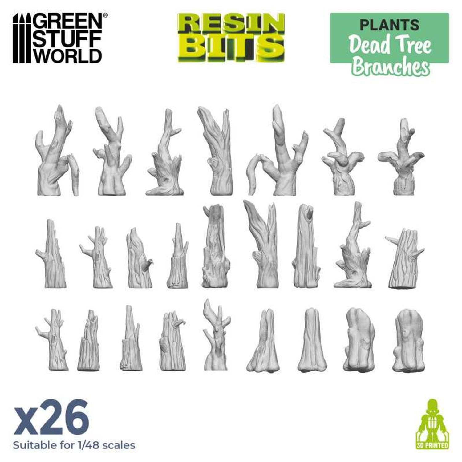 Green Stuff World Non-Scale 3D Printed Dead Tree Kit