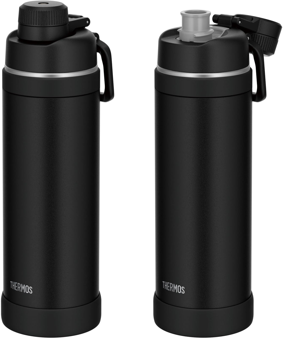 THERMOS 1L Vacuum Insulated Sports Bottle with Carry Loop Black