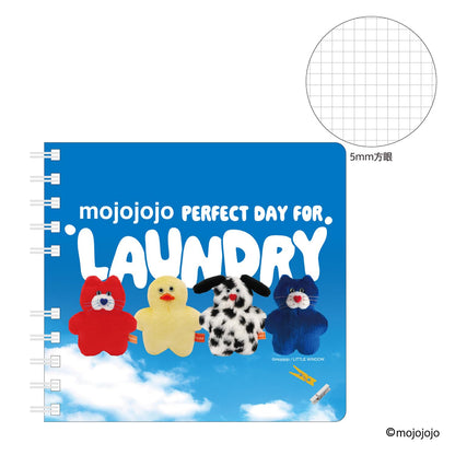 mojojojo Square Ring Notebook Laundry for Ages 6 and Up