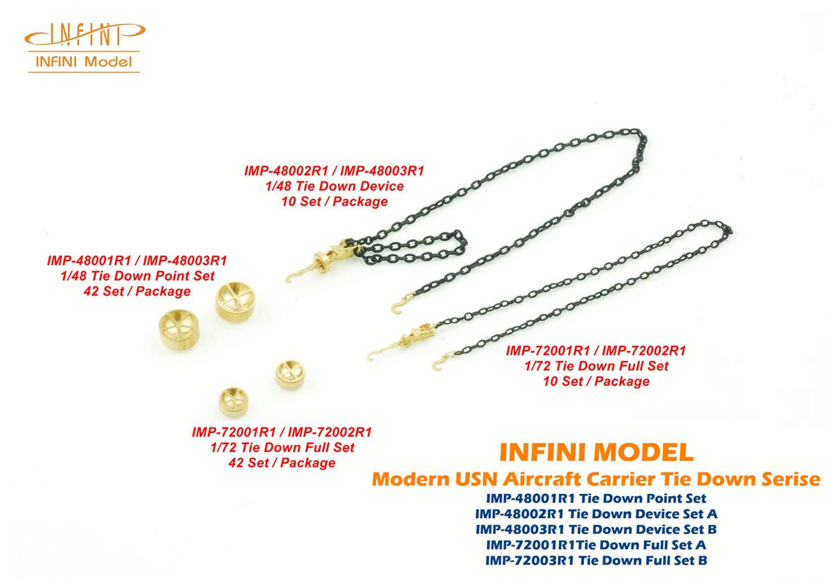 Infini Model 1/48 Scale American Aircraft Carrier Tie Down Point Set