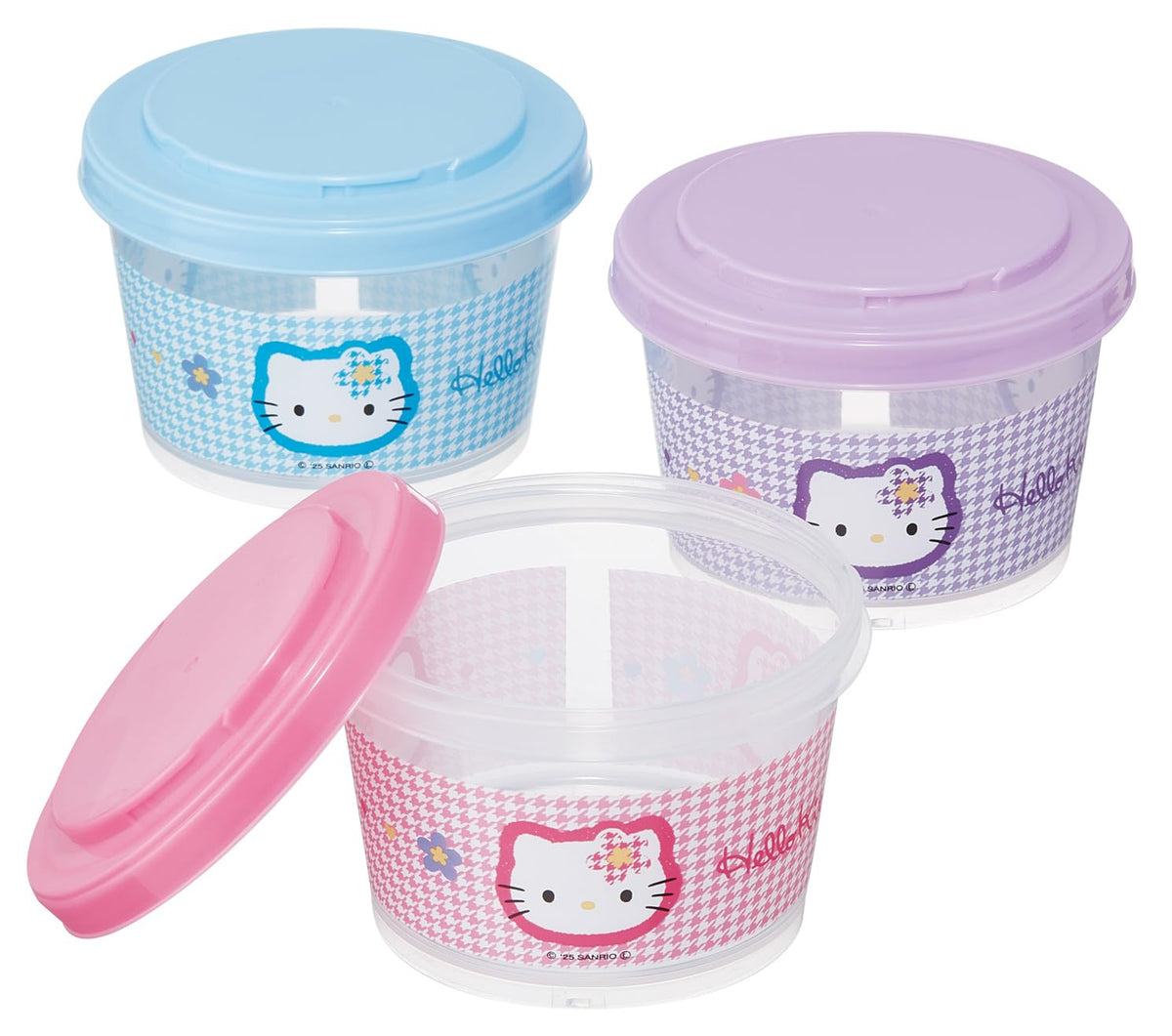 Skater Food Storage Containers Set 240ml Hello Kitty Design