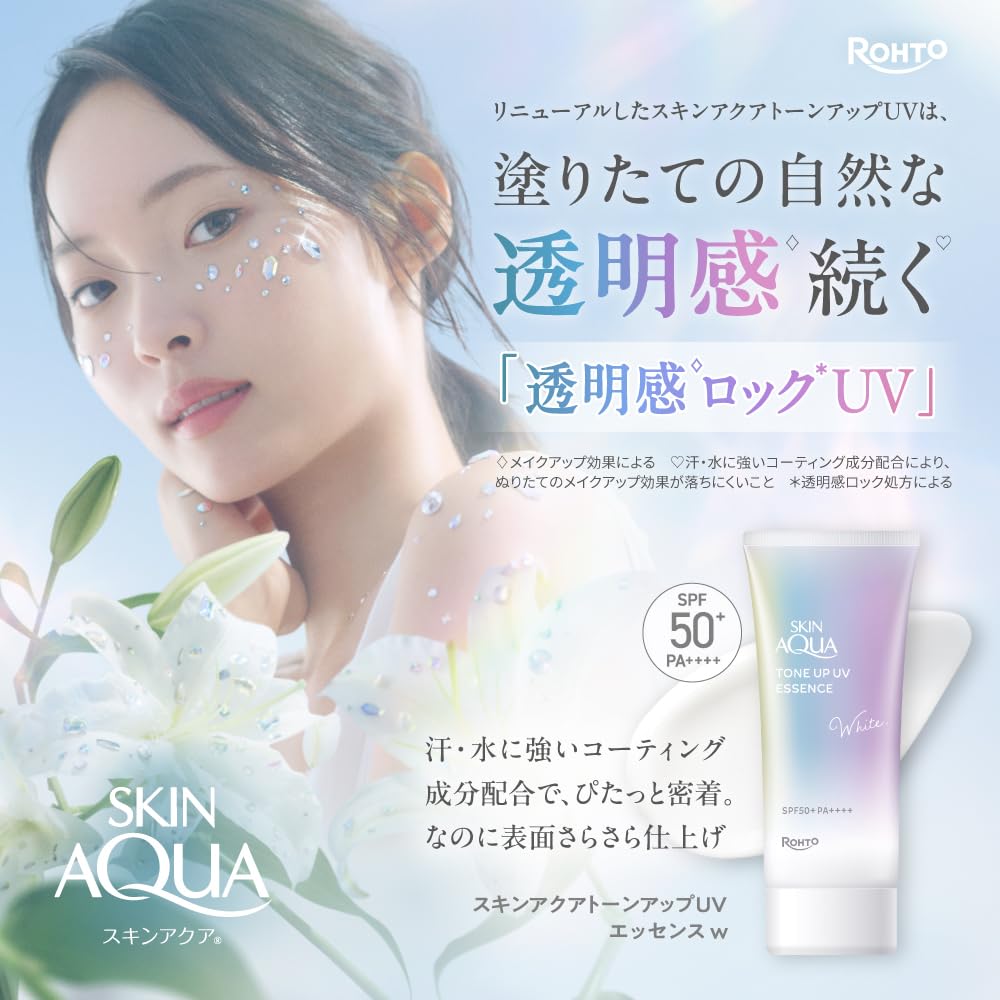 SKIN AQUA Tone Up UV Essence White Lightweight Sunscreen
