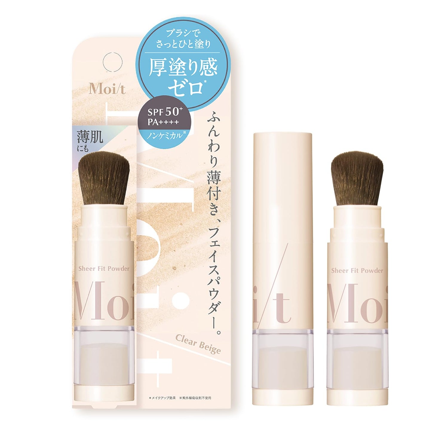 Moitt Sheer Fit Powder Clear Beige 3g UV Protection
