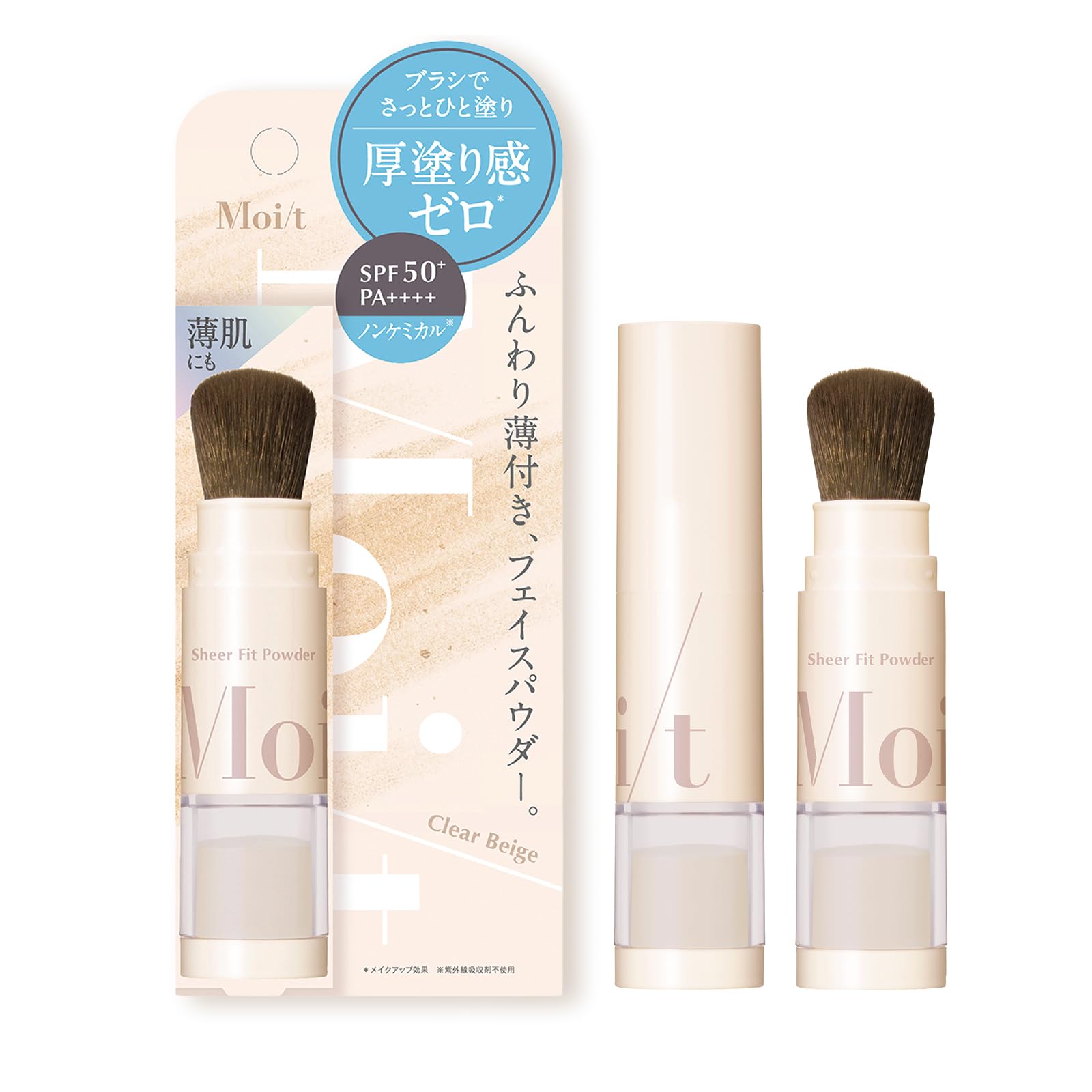 Moitt Sheer Fit Powder Clear Beige 3g UV Protection