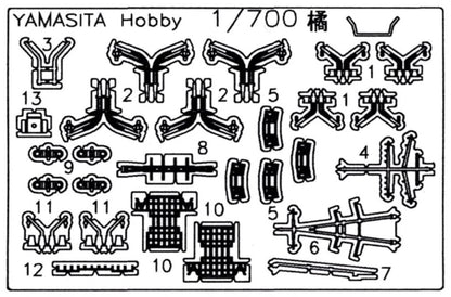 Yamashita Hobby 1/700 Japanese Navy Destroyer Tachibana Model Kit with Etching Parts