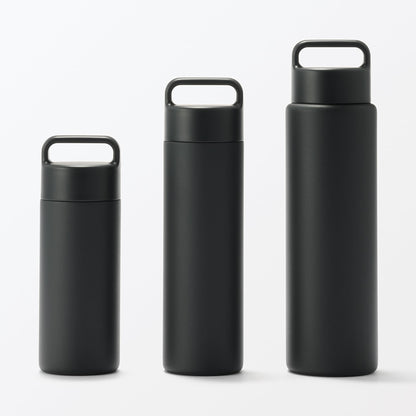 MUJI Vacuum Insulated Bottle with Handle 750mL Black