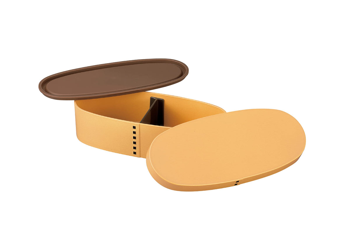 Tatsumiya HAKOYA Slim Wooden Bento Box 600ml Beige