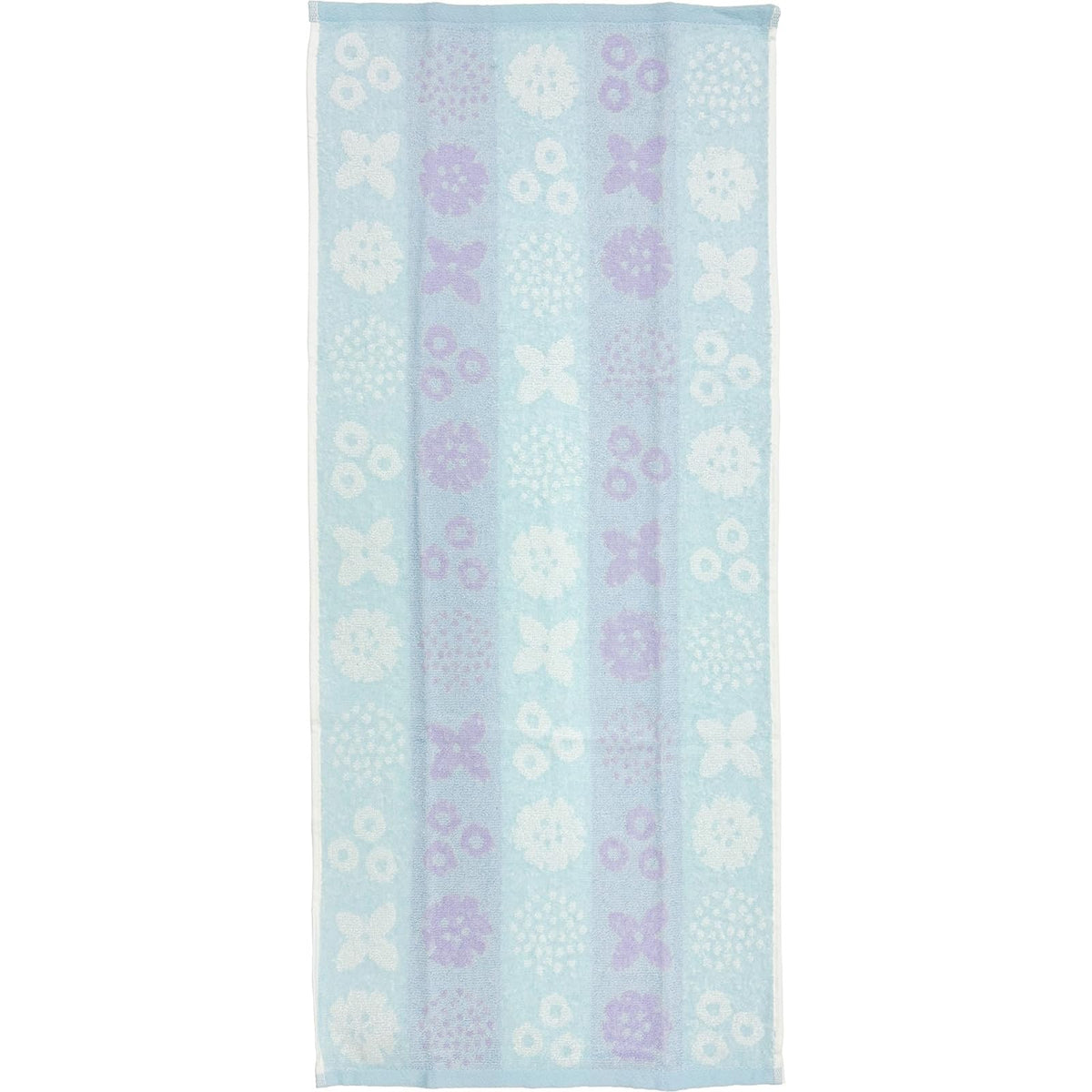 Hayashi Face Towel Set of 2 Soft Flower Design Blue 34x80cm