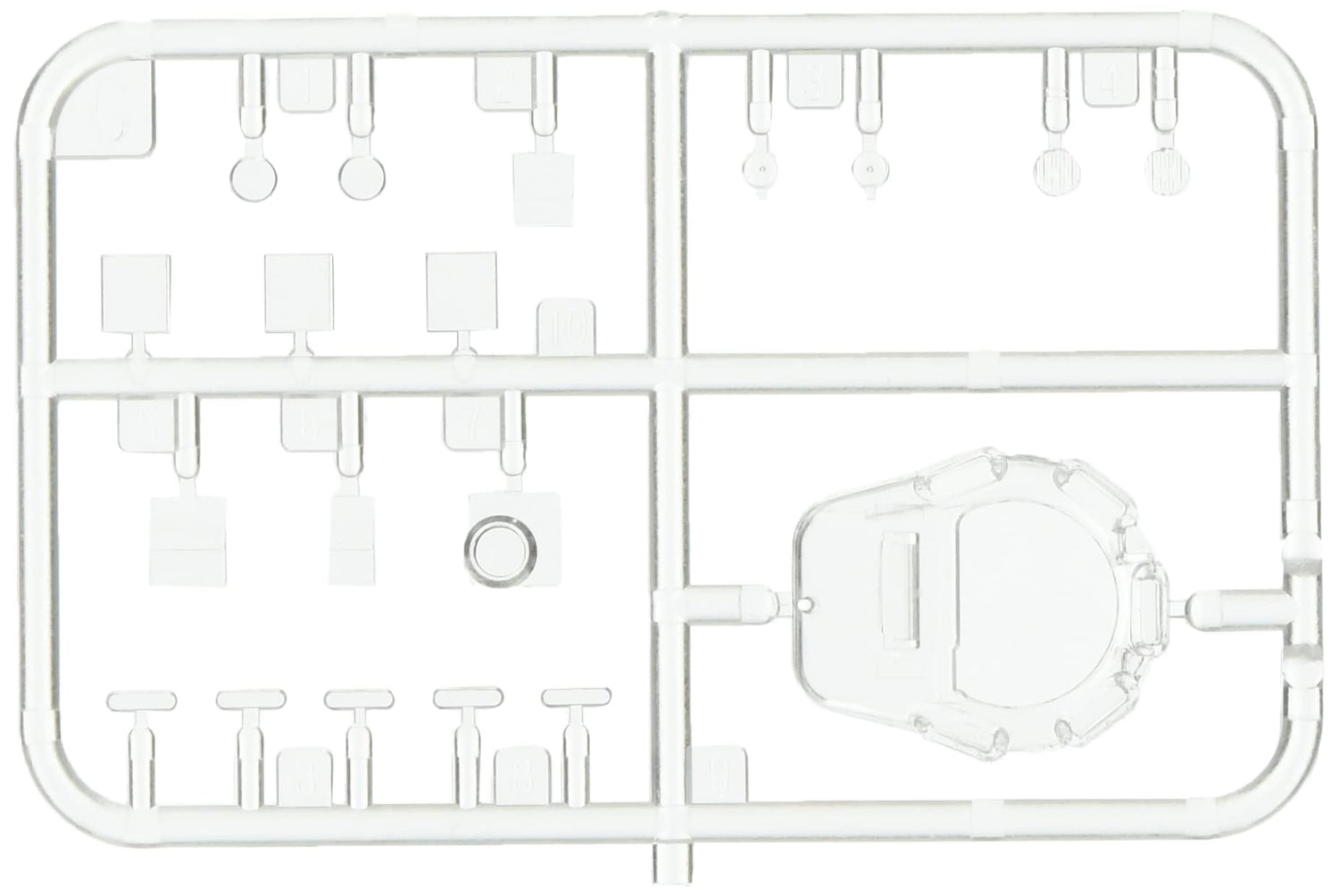 Asuka Model 1/35 74 Type Tank Detail Up Parts Clear