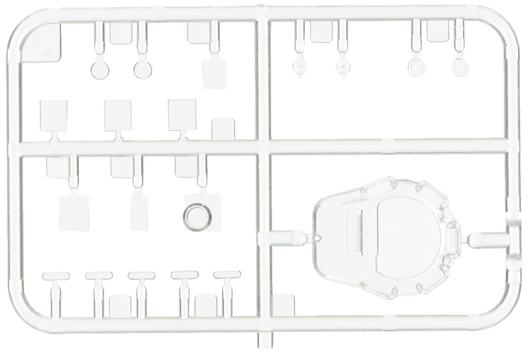 Asuka Model 1/35 74 Type Tank Detail Up Parts Clear