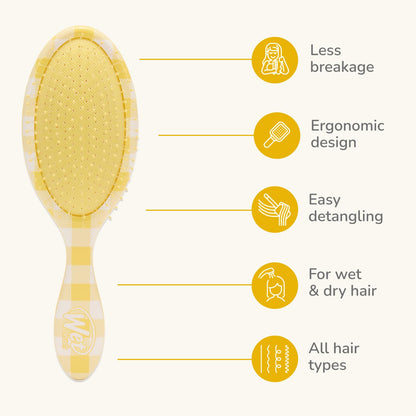 Wet Brush Original Detangler Coastal Charm Golden Gingham