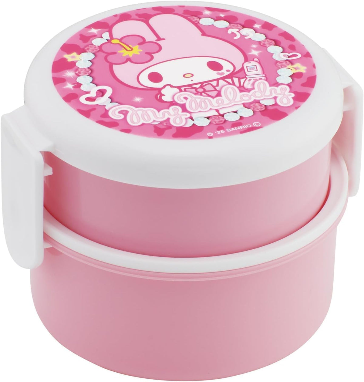 Skater Round Lunch Box with Fork 500ml Made in Japan