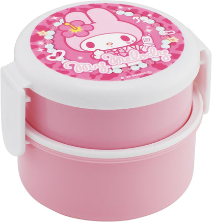 Skater Round Lunch Box with Fork 500ml Made in Japan