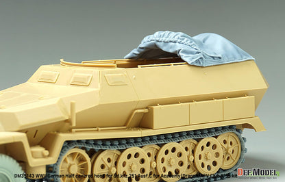 DEF.MODEL 1/35 German Sd.Kfz.251 Ausf.C Half-Open Canvas Top Model Kit