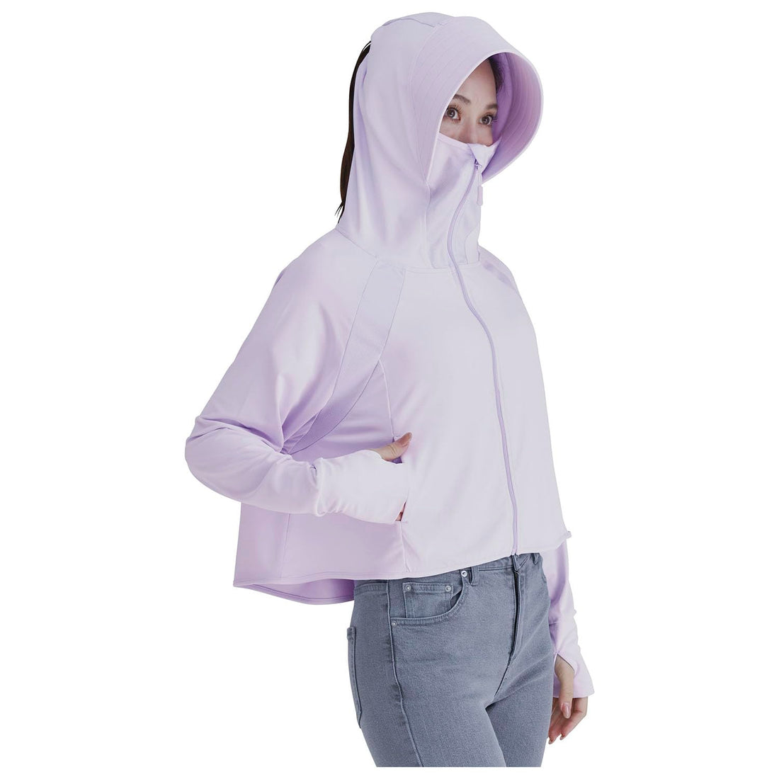 Kojit Sunblock Lab Souwake Plus Face Guard UV Parka Lavender