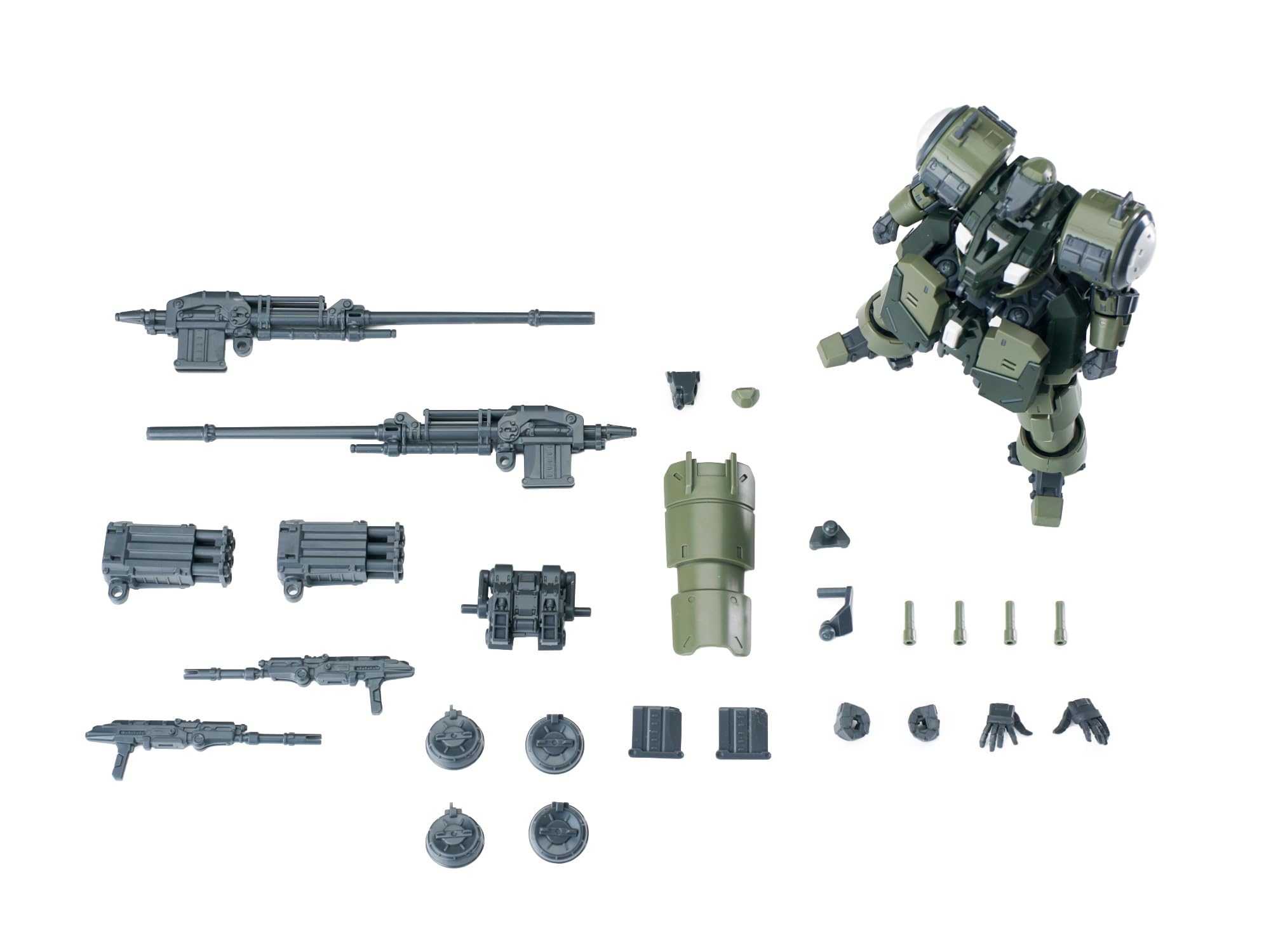 Sheik Mainland Ultra Action Trooper ZAROV 1/144 Scale Model Kit Green