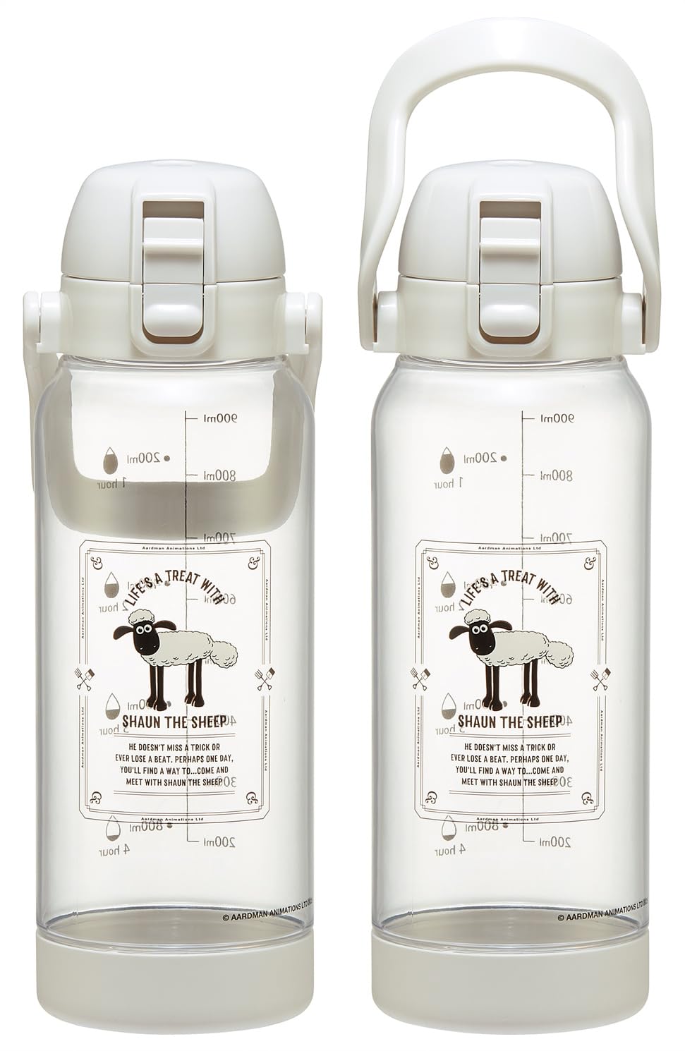 Skater Drink Marker Bottle 1L with Handle for Easy Measurement