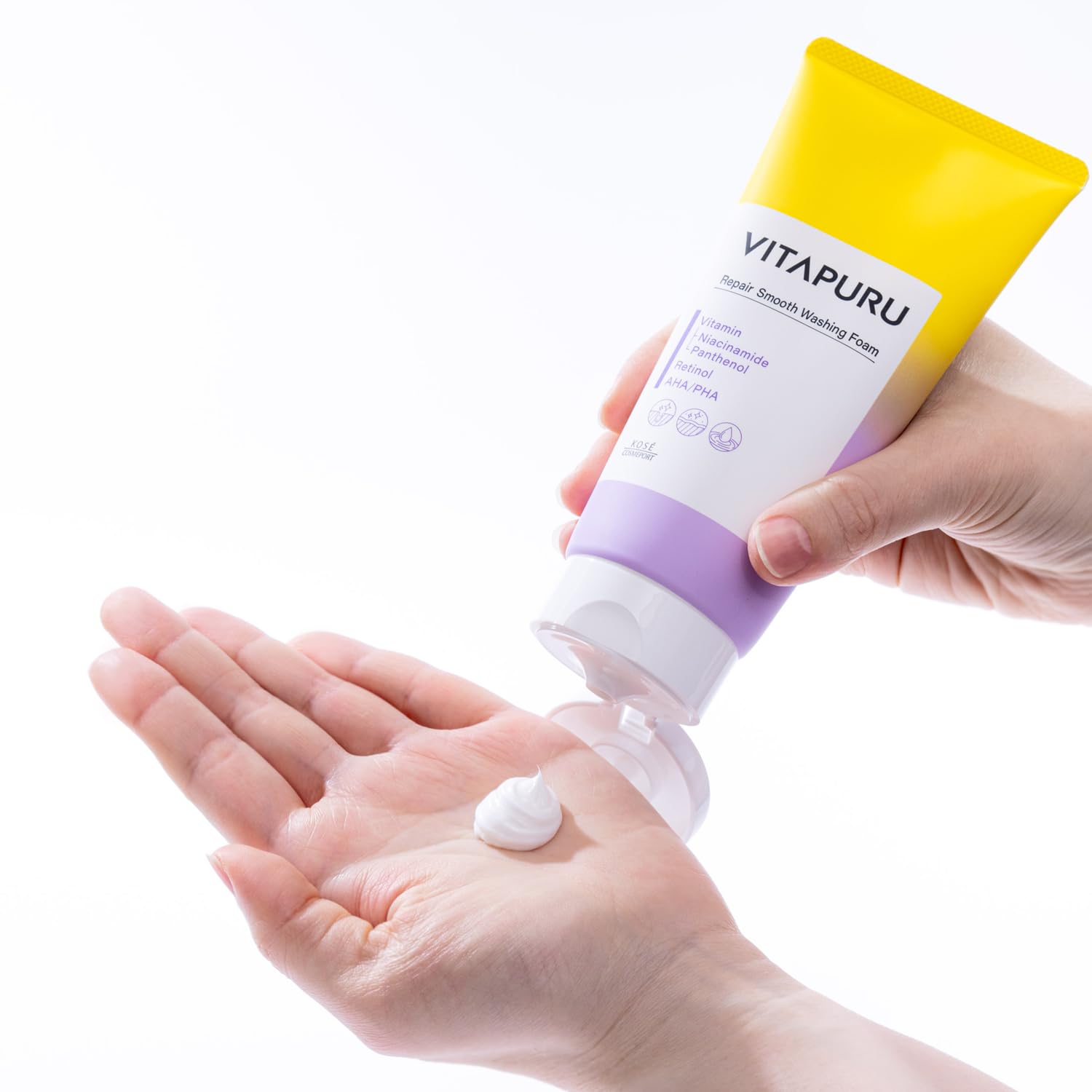 Vitaple Repair Smooth Washing Foam 130g Gentle Japanese Skincare