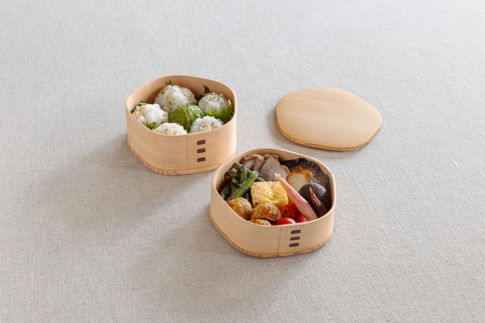 Odate Kogei Plum Blossom Bento Box 350ml and 450ml Japanese Craft