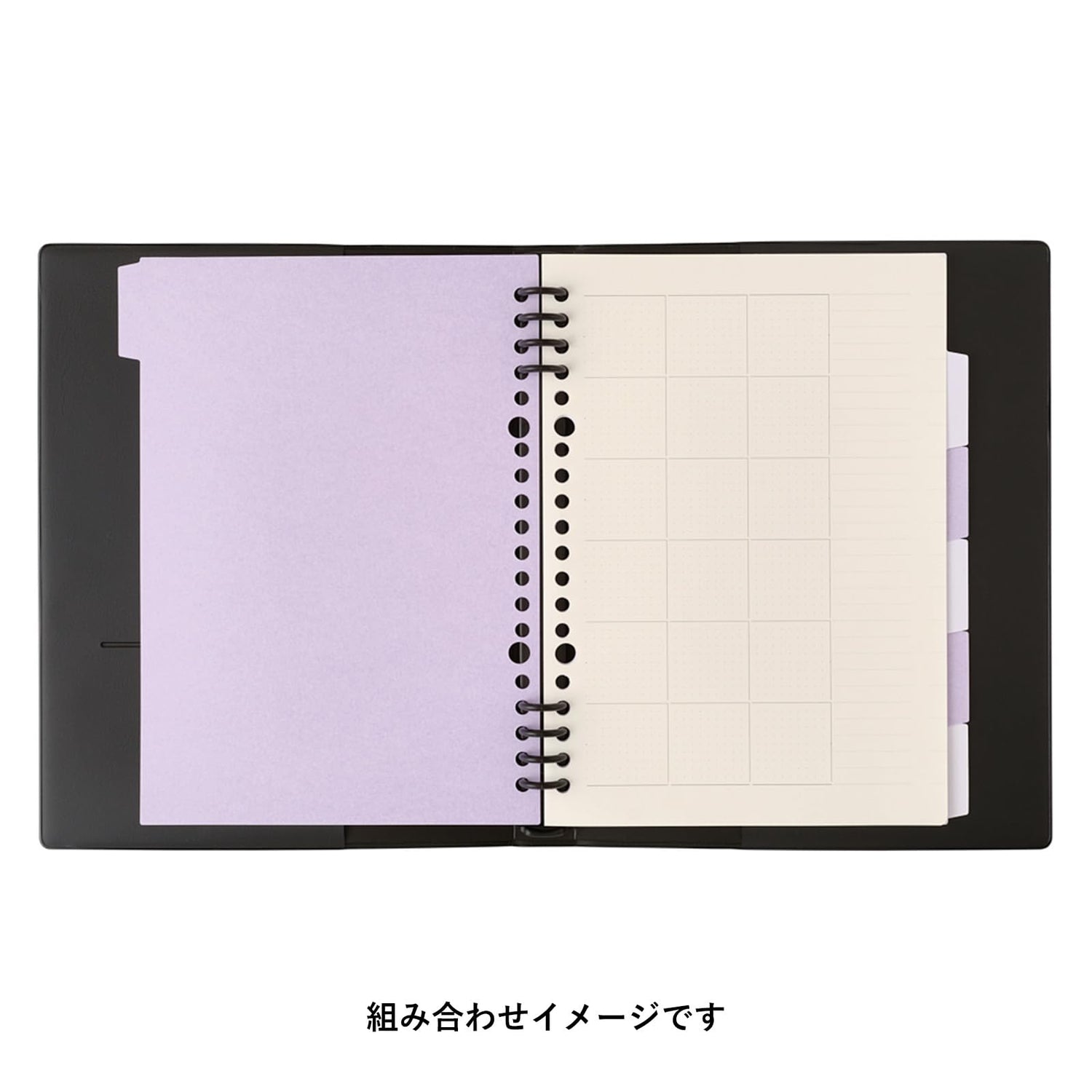 NOLTY kukuru A5 Index Sheet Lavender for Organizing Notes