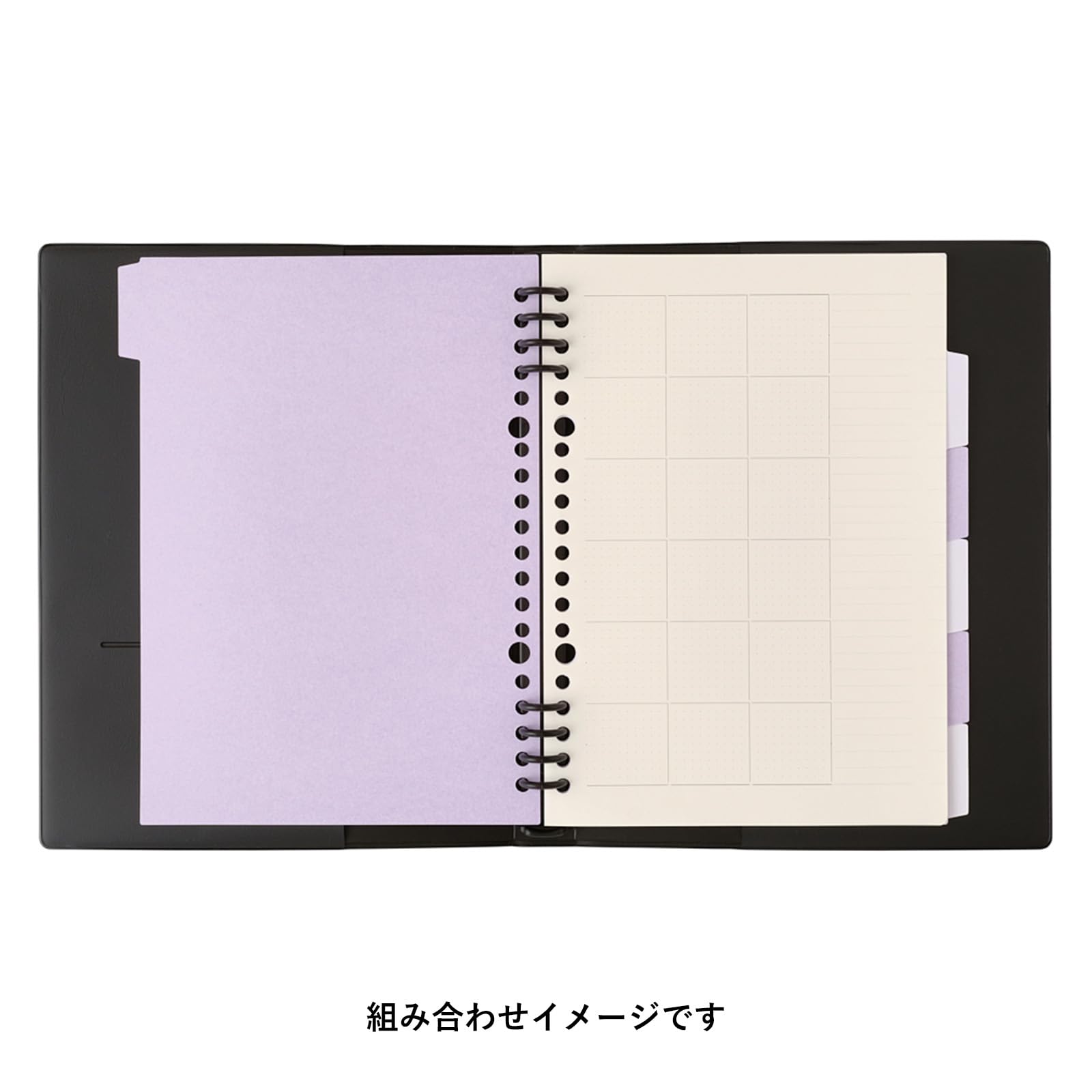 NOLTY kukuru A5 Index Sheet Lavender for Organizing Notes