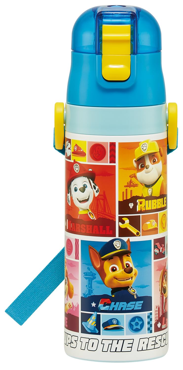 Skater Kids Water Bottle 470ml Paw Patrol Lightweight Stainless Steel