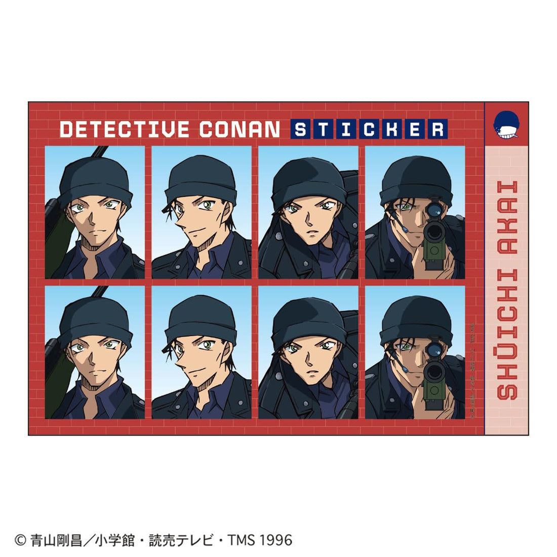 Toshin Pack Detective Conan Photo Sticker Set Featuring Akai Shuichi