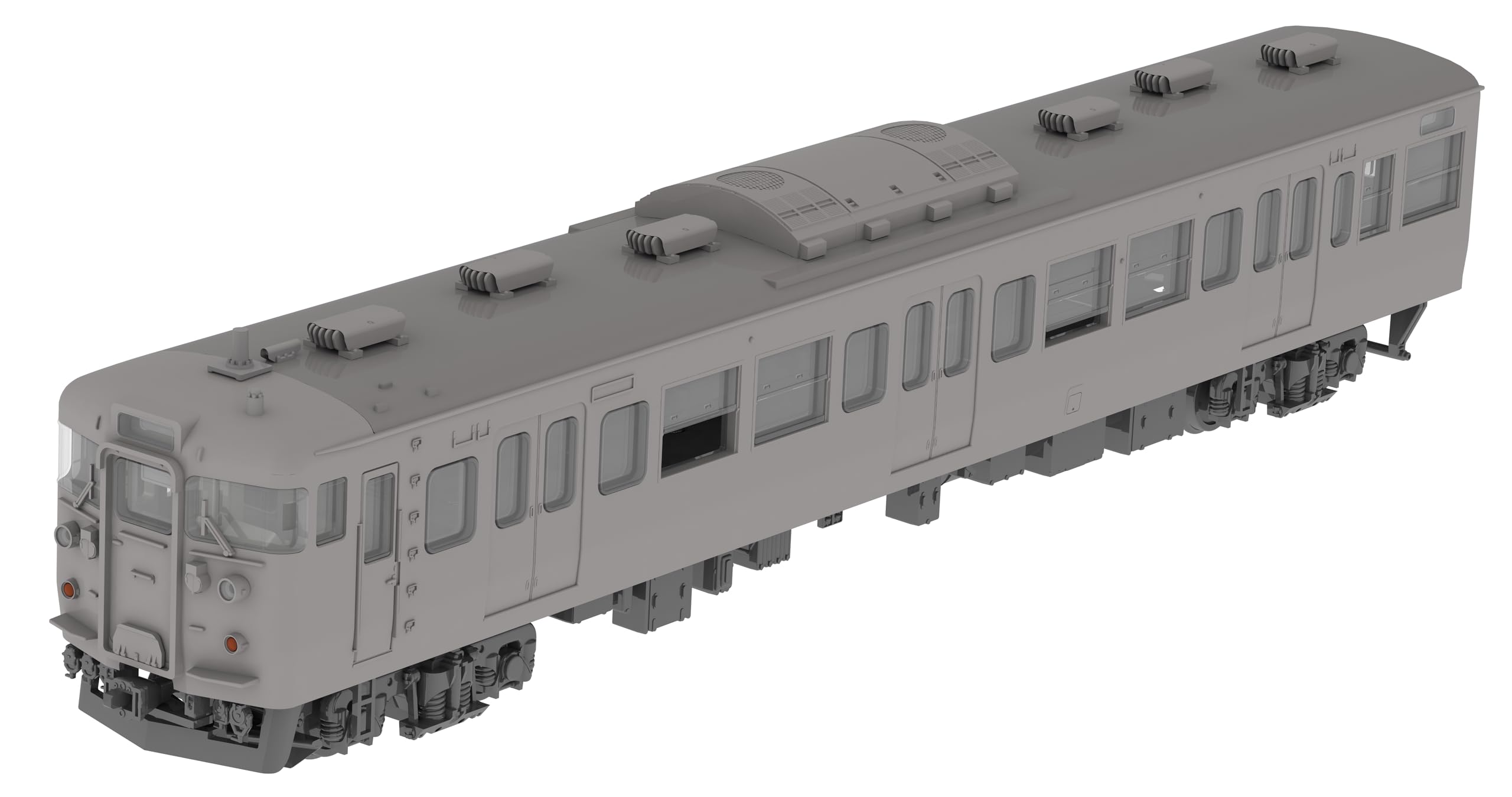 Plum JR East 115 Series 300 Model Unpainted Plastic Kit