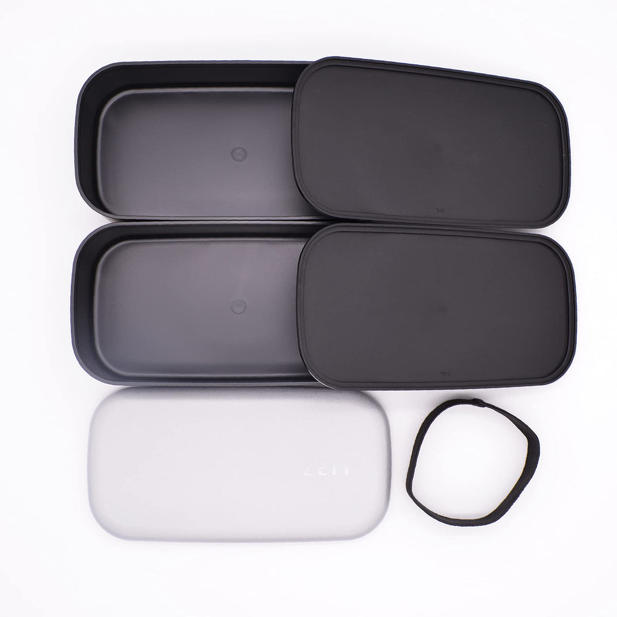 Mitani Bento Box 2-Tier Antimicrobial Lunch Box 1000ml Silver