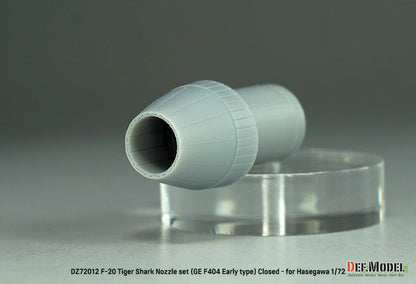 DEF.MODEL 1/72 Scale F-20 Tiger Shark GE F404 Nozzle Set for Hasegawa