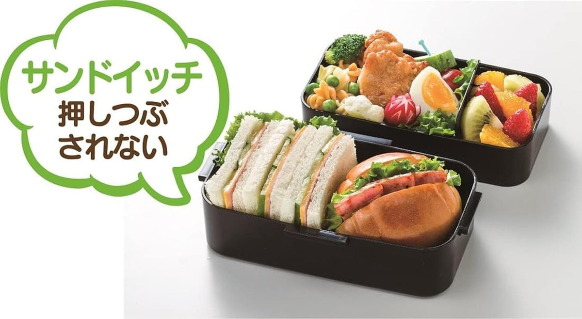 Skater Bento Box 850ml Two-Tier Lunch Box with Insulated Bag