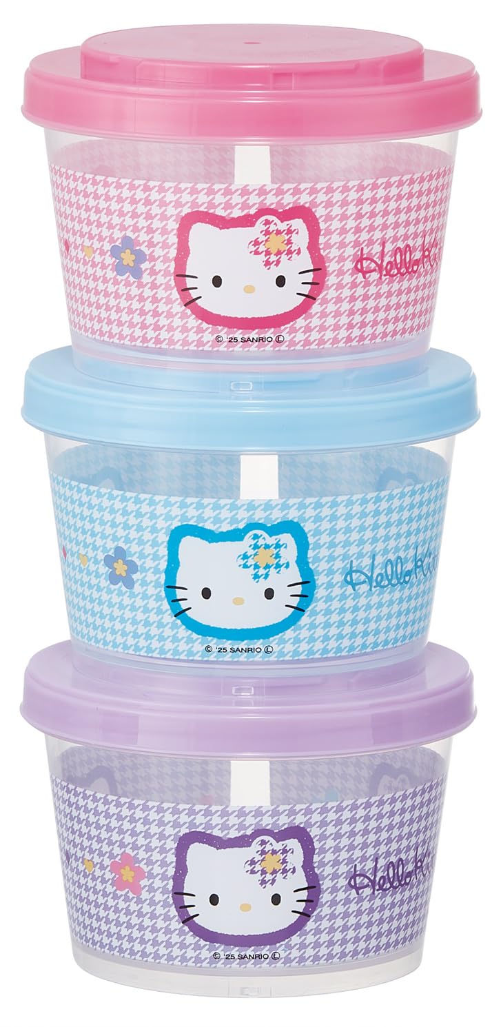 Skater Food Storage Containers Set 240ml Hello Kitty Design