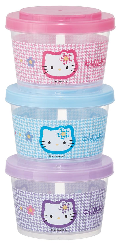 Skater Food Storage Containers Set 240ml Hello Kitty Design