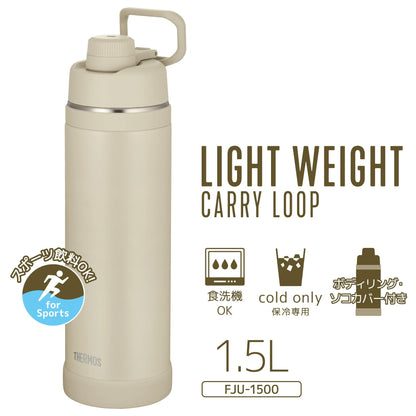 THERMOS 1.5L Insulated Sports Bottle with Handle for Easy Carrying