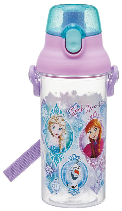 Skater Kids Clear Water Bottle 480ml Featuring Disney Frozen