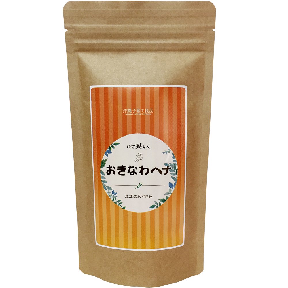 Okinawakosodateryouhin Orange Brown Henna 100g Natural Hair Color