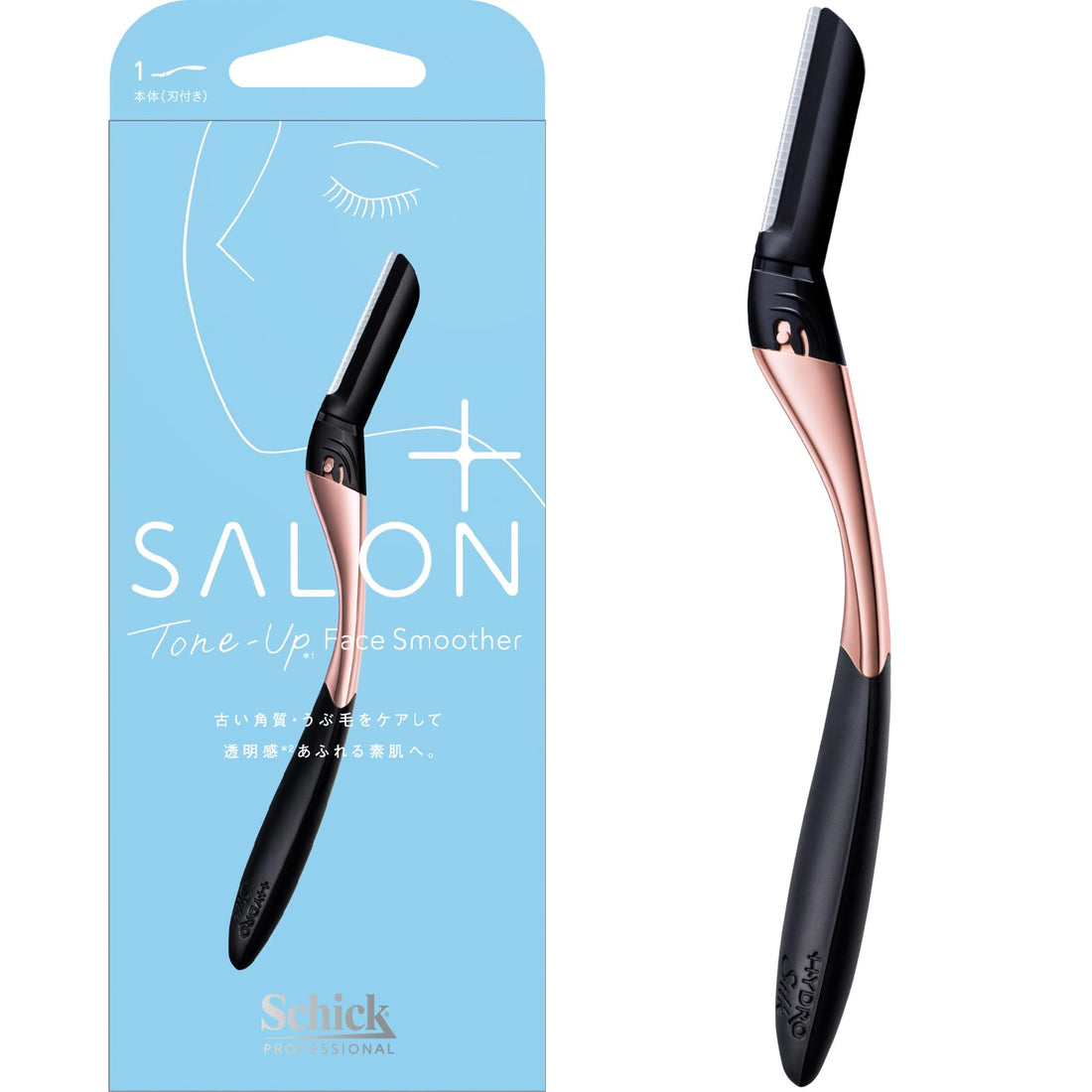 Schick Salon Plus Face Smoother Holder with Blades for Women
