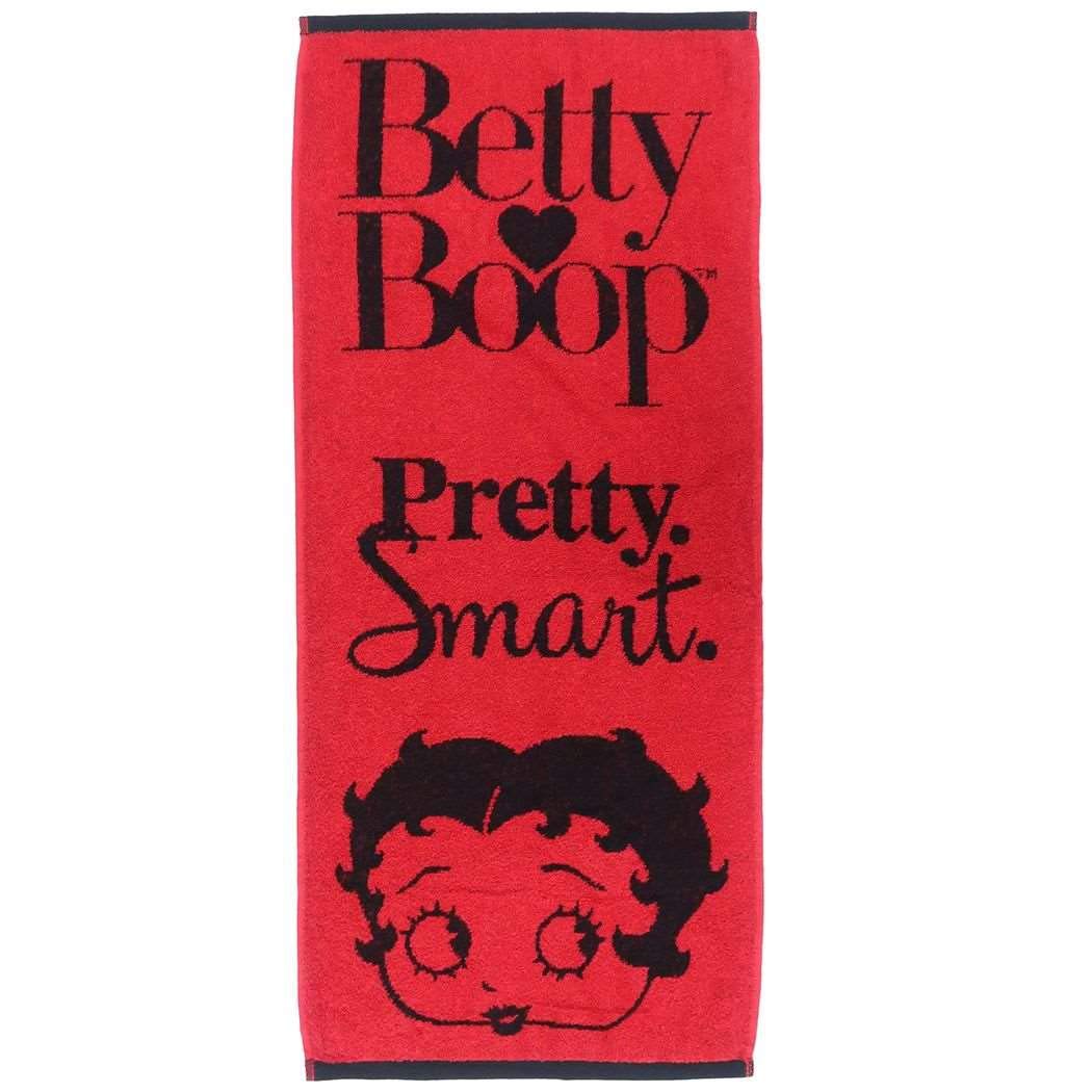 Inukaitaoru Betty Boop Face Towel Red Face for Daily Use