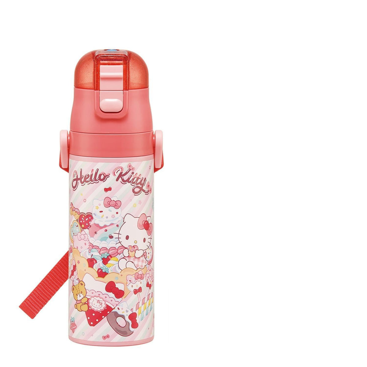 Skater Kids Water Bottle 470ml Hello Kitty Fancy Snacks
