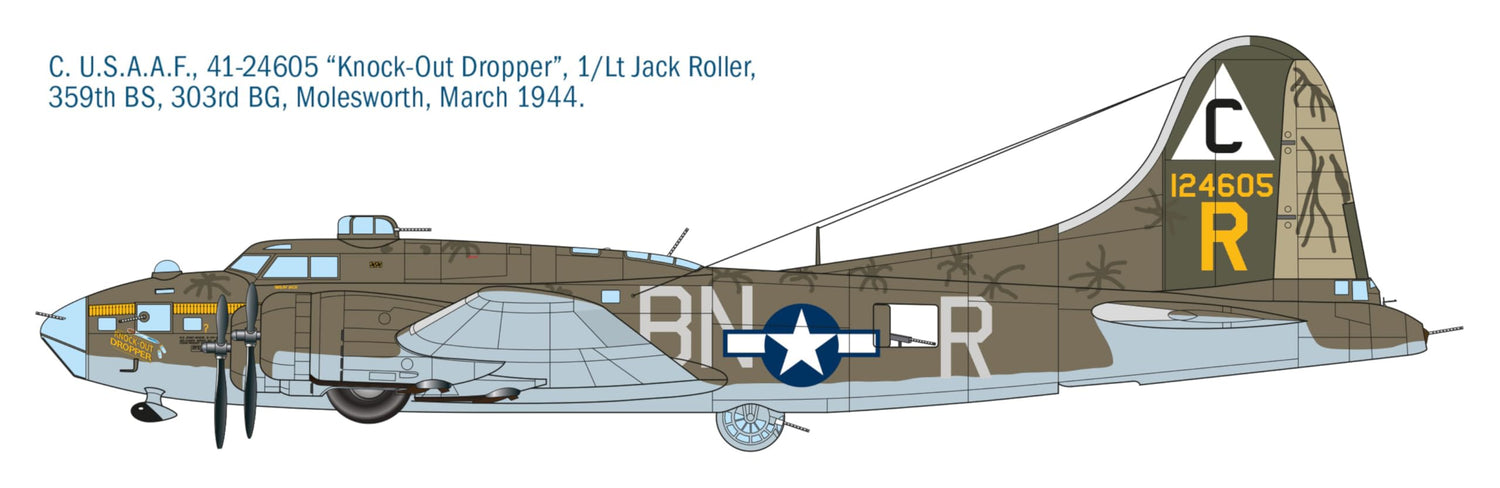 Italeri 1/72 B-17F Flying Fortress Scale Model Kit