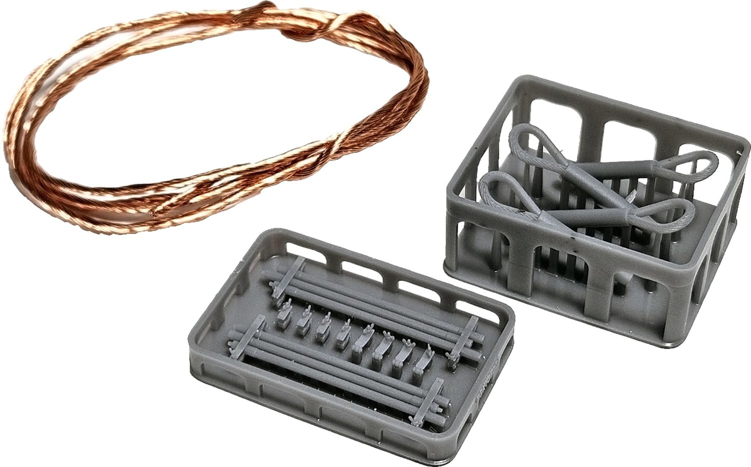 BSK Model 1/35 WWII German Tiger I Tank Tow Cable Set with Holder and Cleaning Rod