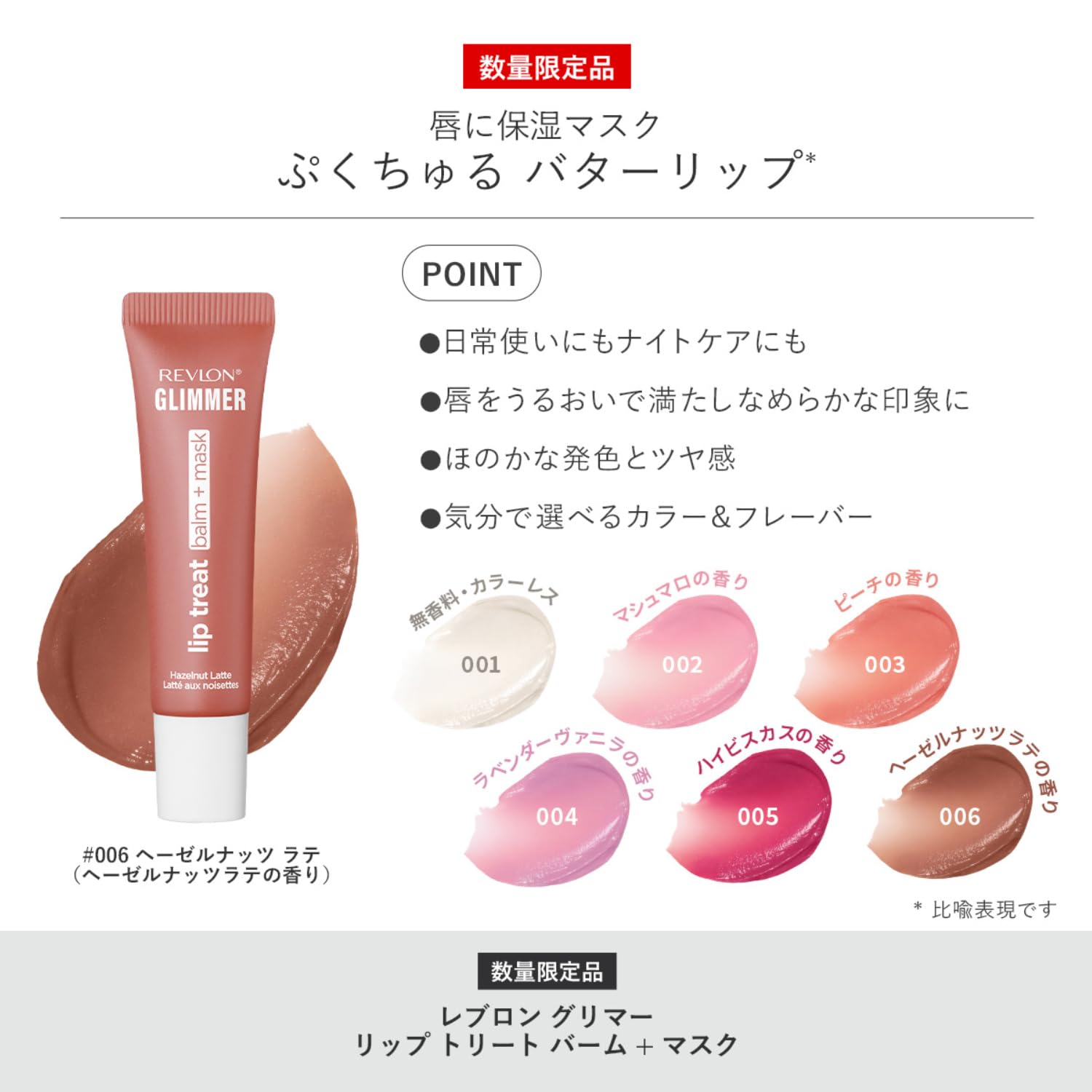 REVLON Glimmer Lip help refine the look of Balm and Mask 10g for Moisturizing Shine