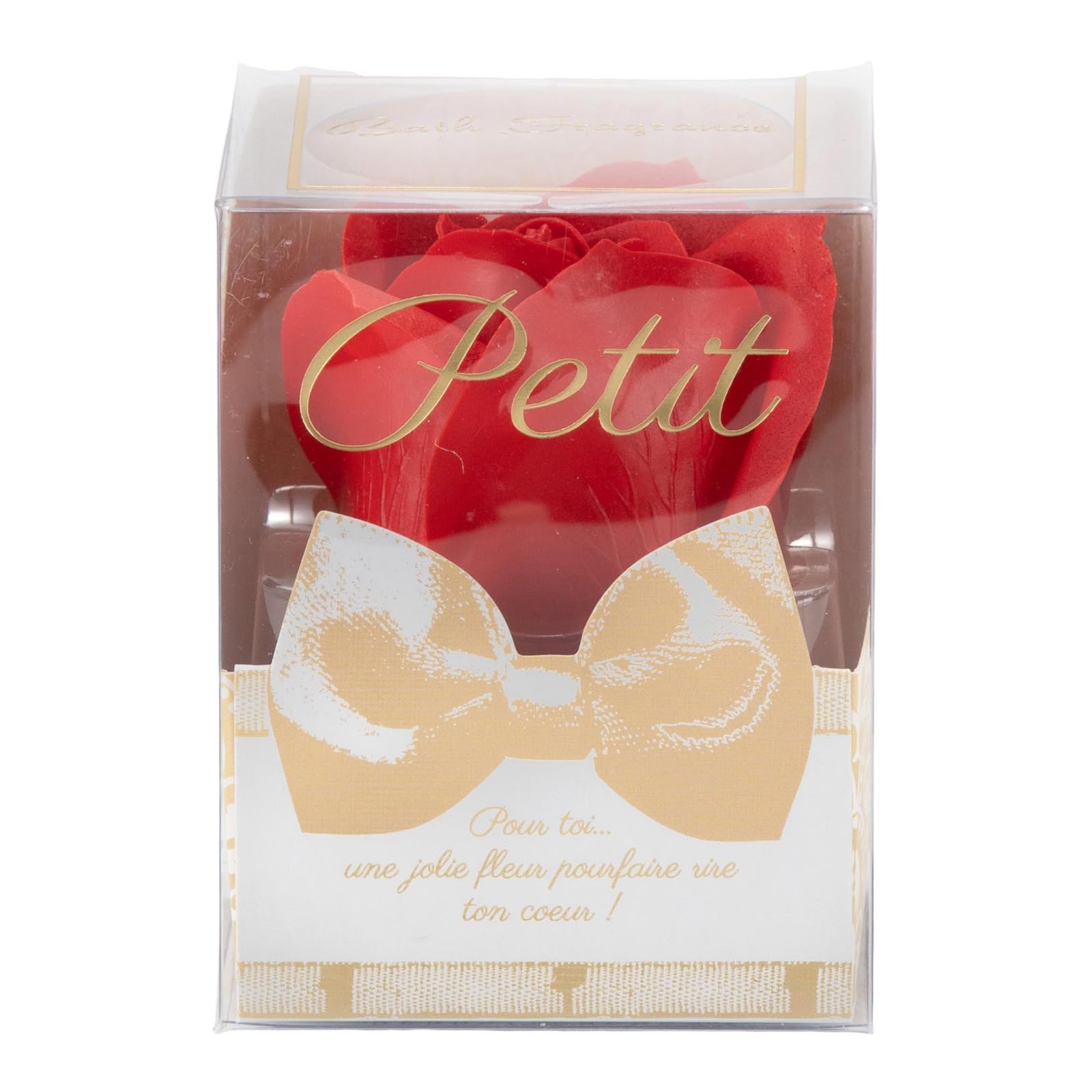 Q-FLA Bath Soak Soap Flower Red Gift Set for Mother&