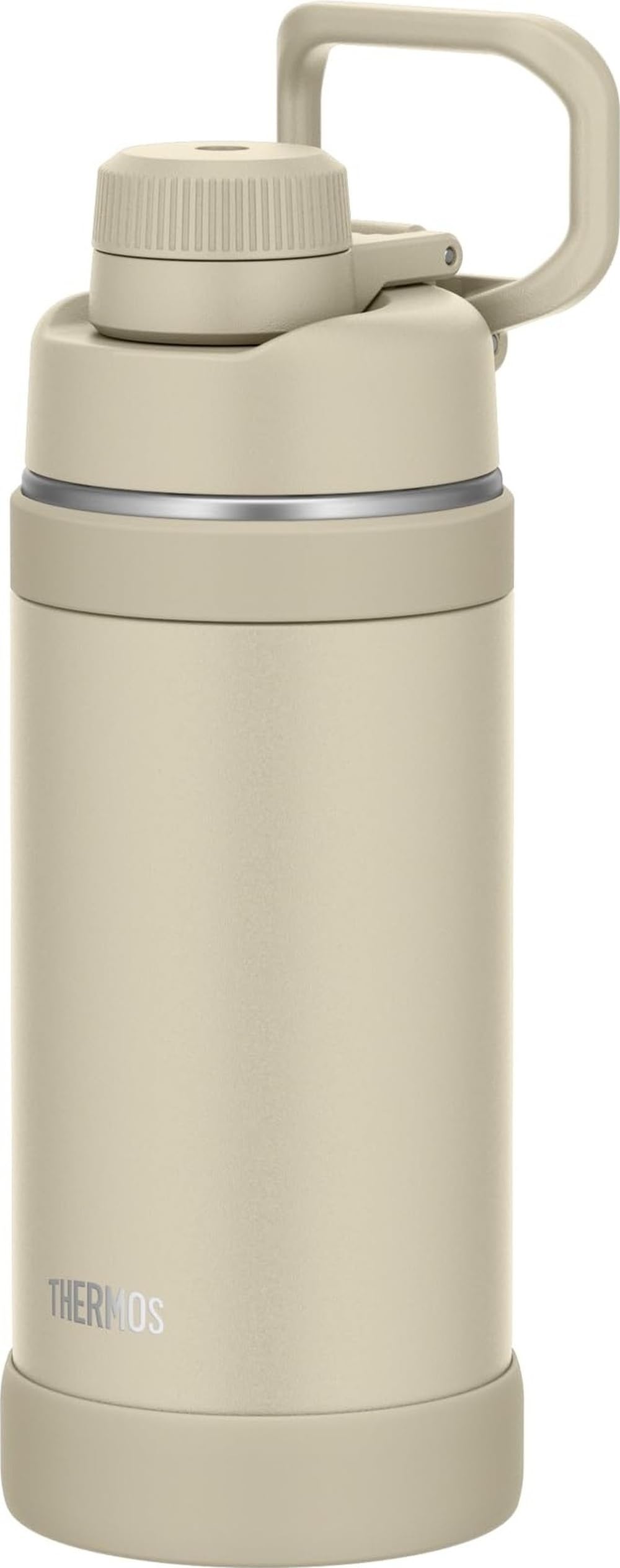 THERMOS Vacuum Insulated Sports Bottle with Handle, Sand 750ml