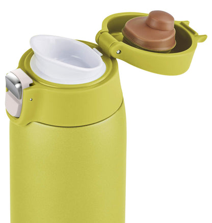 T-Fal Stainless Steel Water Bottle 400ml with One-Push Opening