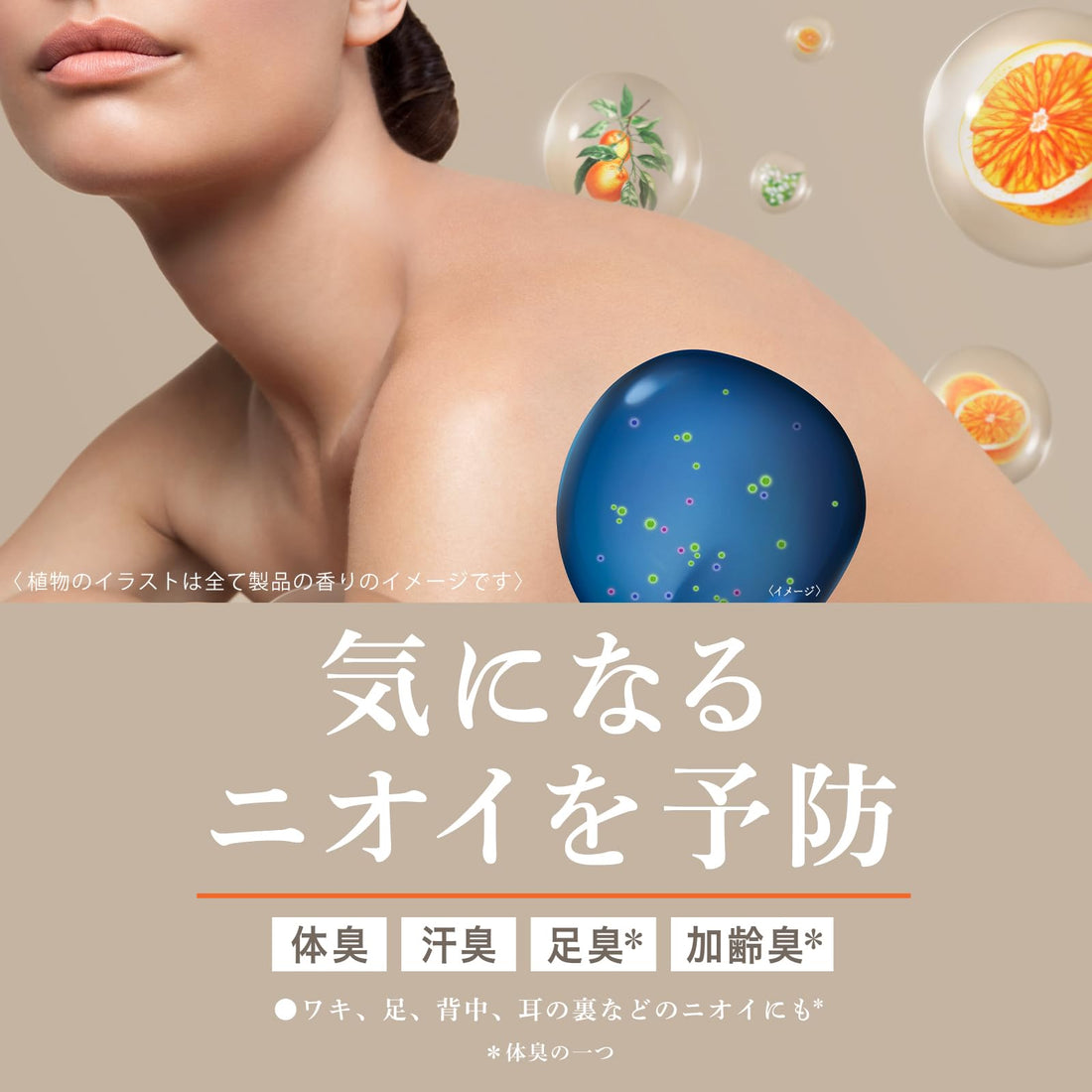 Muse Botanical Body Wash 500ml with Orange Blossom and Fresh Citrus Aroma