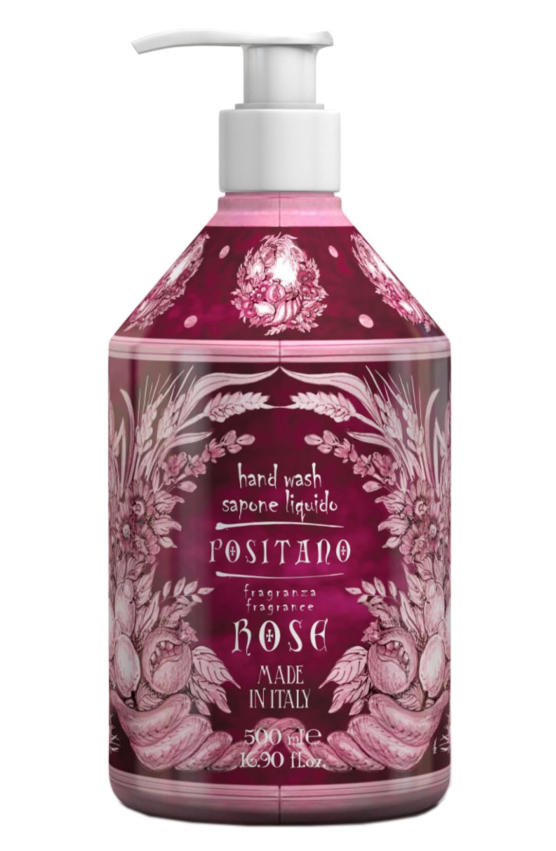 Rudy Liquid Soap Positano Rose 300ml Luxurious Fragrance