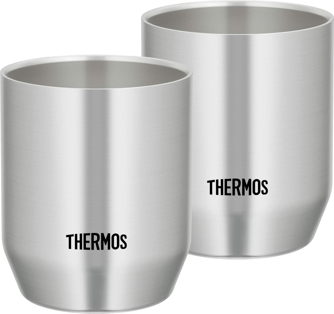 THERMOS Vacuum Insulated Cup, Stainless Steel, 360ml, Set of 2 JDH-360P S
