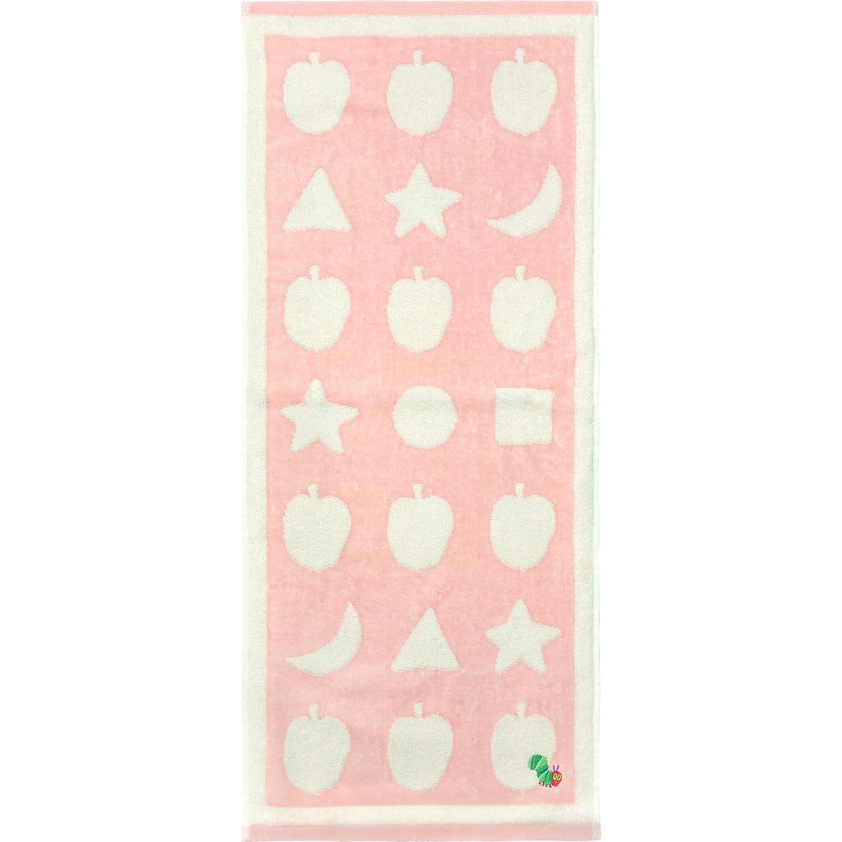 Hayashi Face Towel Featuring Hungry Caterpillar Design 33x80cm Pink